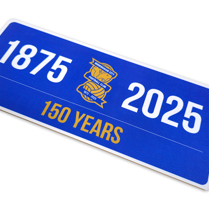 150 Years Street Sign Blue