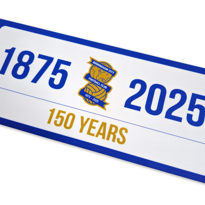 150 Years Street Sign White