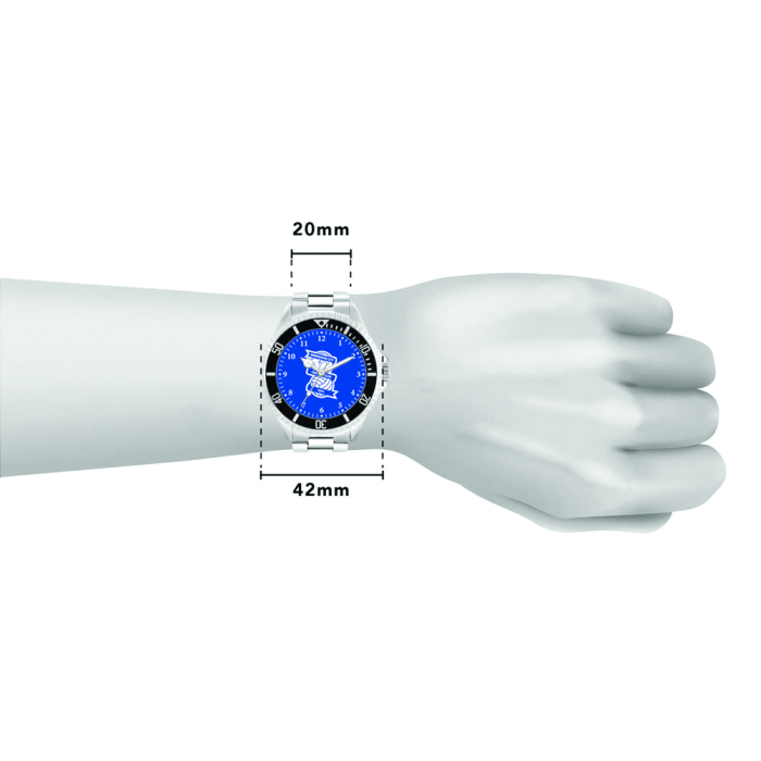 Mens Stainless Steel Royal Face Watch