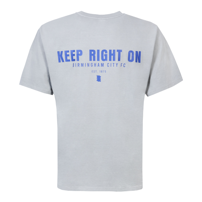 Keep Right On Oversized T-Shirt Light Grey