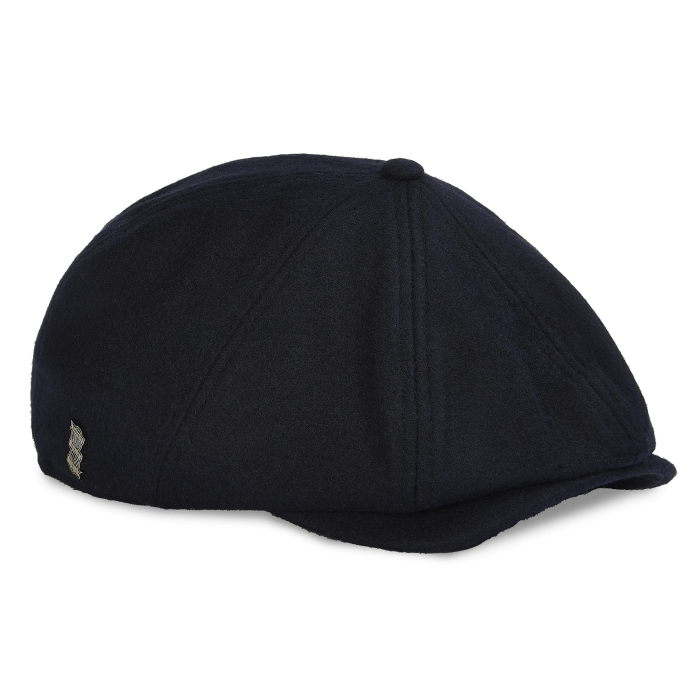 New Era Gold Enamel Flat Cap Black