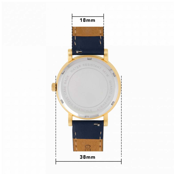 Leather 150 Year Crest Watch