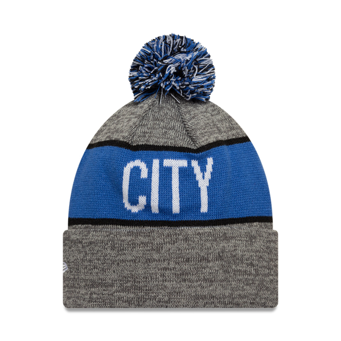 New Era Birmingham Bobble Beanie Grey