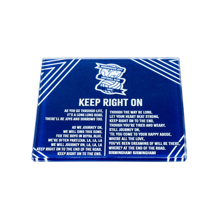 Glass KRO Lyrics Coaster