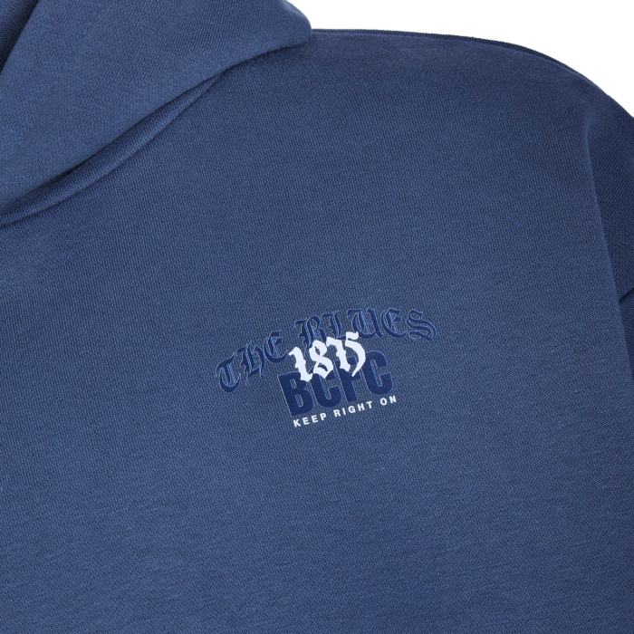 Gothic Font Hoody Airforce Blue