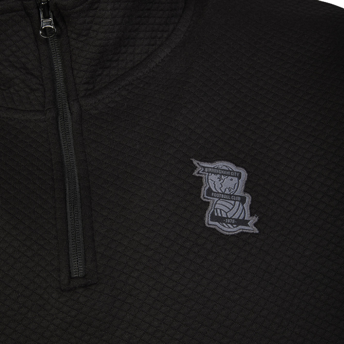 Waffle 1/4 Zip Jacket Black