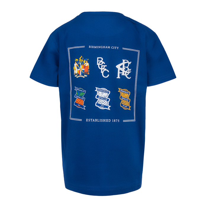 Multi Crest Tee Youth Royal