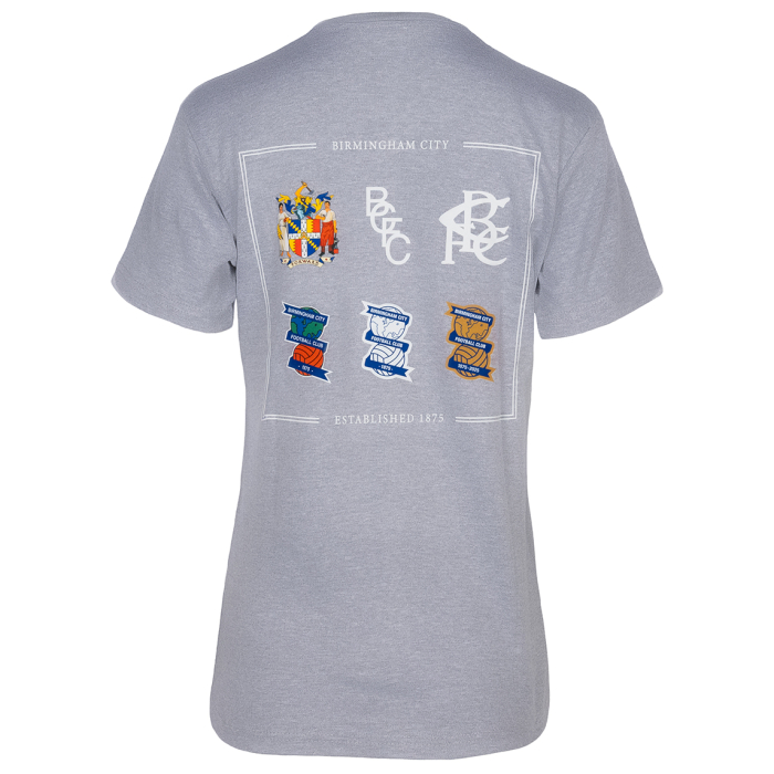 Womens Multi Crest Tee Grey