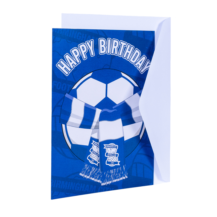 Scarf Football Birthday Card