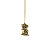 18ct Gold Plated Domed Crest and Chain