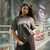 Who Are Ya Gothic Print T-Shirt
