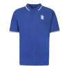Striped Collared Button Polo Royal
