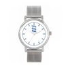Womens Silver Bracelet Small Badge Watch