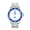 Mens Stainless Steel Small Badge Watch