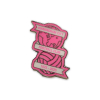Pink Crest Pin Badge