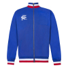 Red Stripe Collar Retro Full Zip Jacket