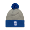 New Era Bobble Beanie Contrast Grey