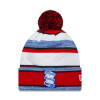 New Era Red Stripe Bobble Beanie