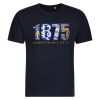 1875 Print T-Shirt Navy