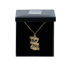 18ct Gold Plated Crest and Chain
