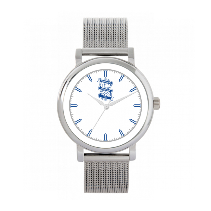 Womens Silver Bracelet Small Badge Watch