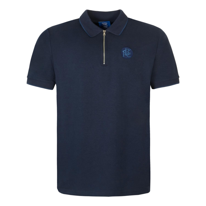 Interlink Zip Polo Navy