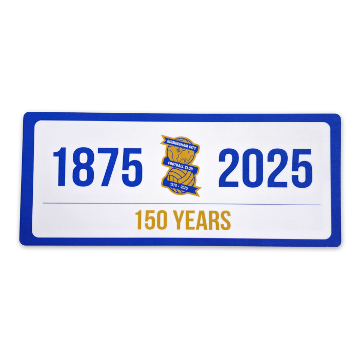 150 Years Street Sign White
