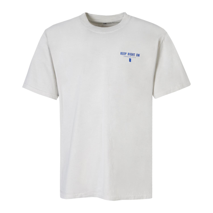 Keep Right On Oversized T-Shirt Beige