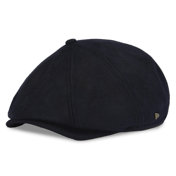 New Era Gold Enamel Flat Cap Black