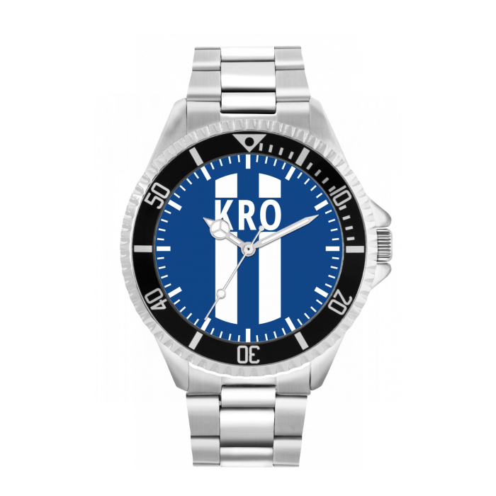 Stainless Steel KRO Stripe Watch