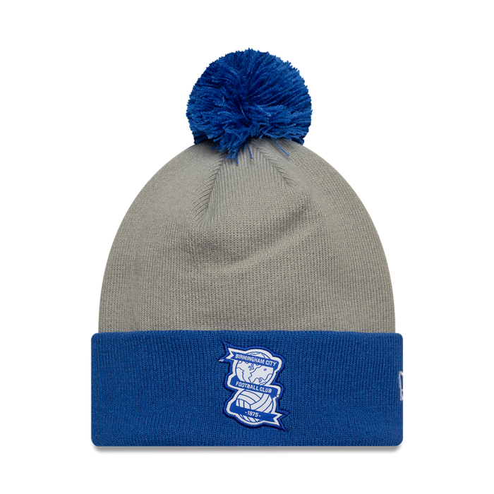 New Era Bobble Beanie Contrast Grey