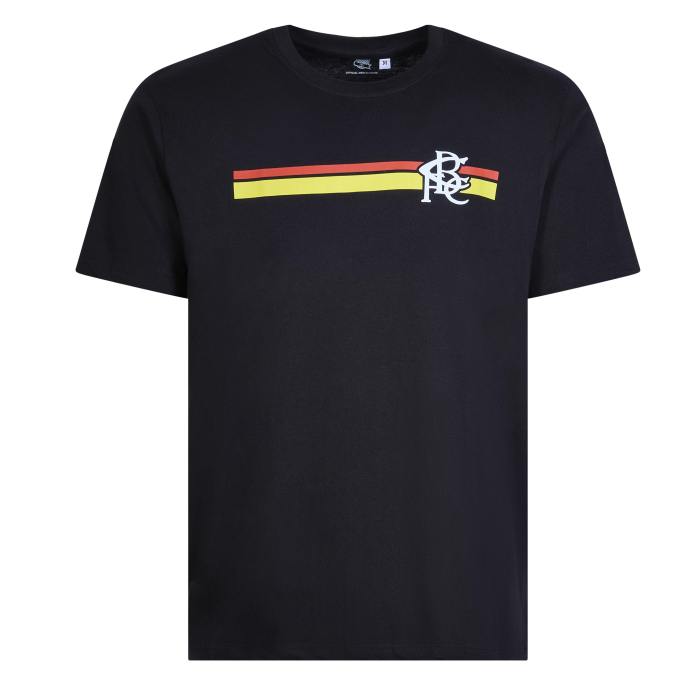 Interlink Stripe T-Shirt Black