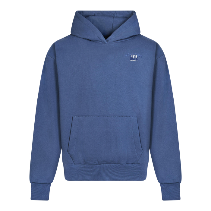 Gothic Font Hoody Airforce Blue