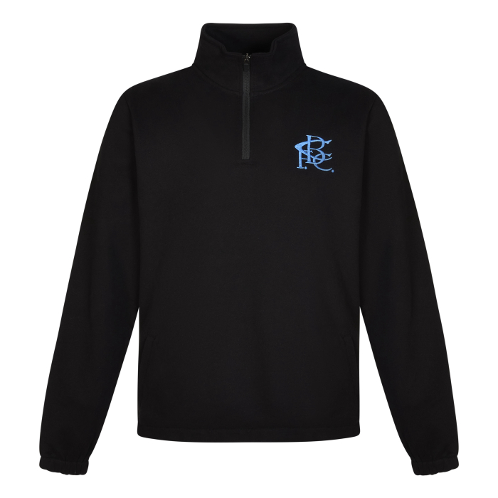 Interlink Blue Crest 1/4 Zip Black