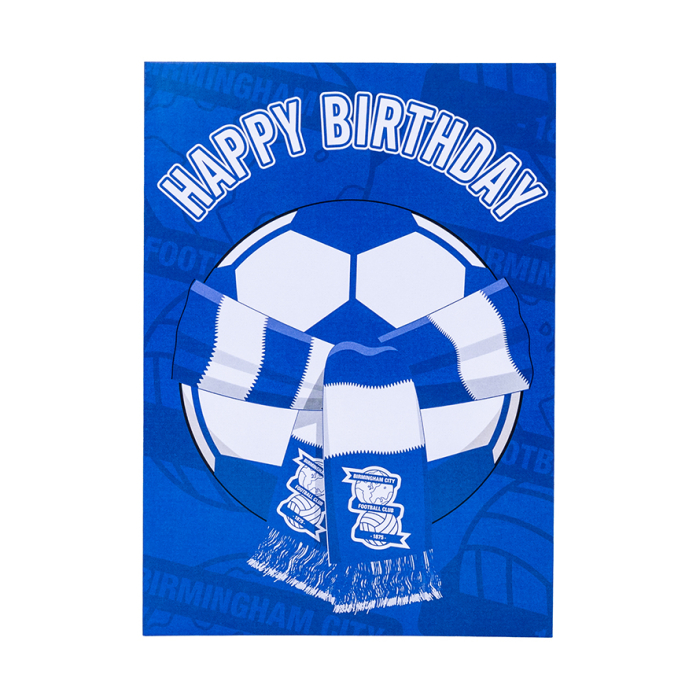 Scarf Football Birthday Card